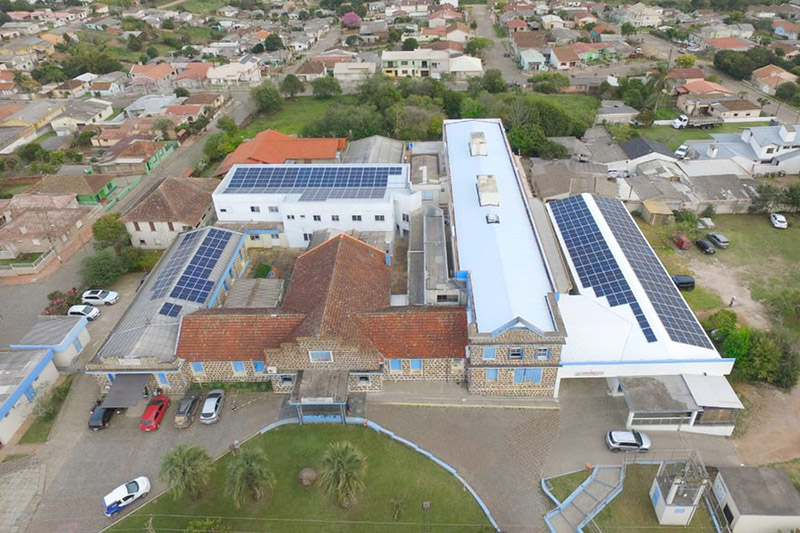 Hospital Santa Bárbara, de Encruzilhada do Sul, investe em sistema de energia solar